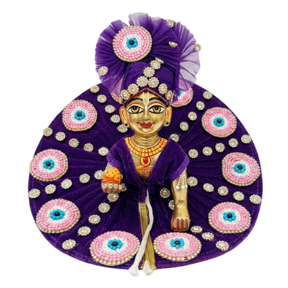 Premium Evil Eye Silk Poshak for Laddu Gopal Ji ( Size - 4 ) - Set of 5 Vibrant Colors