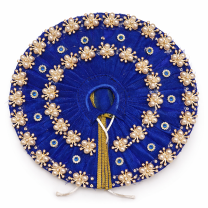 Makdi Moti Hand Work Dress With Matching Mukut For Laddu Gopal ( Size - 4 )