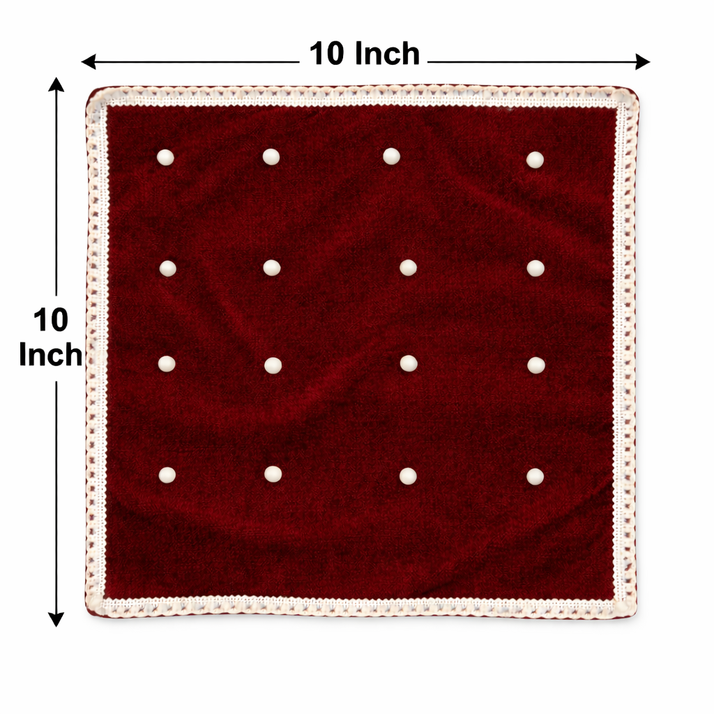 Round Velvet Bedding Set for Laddu Gopal ( Size - 0 to 5 )