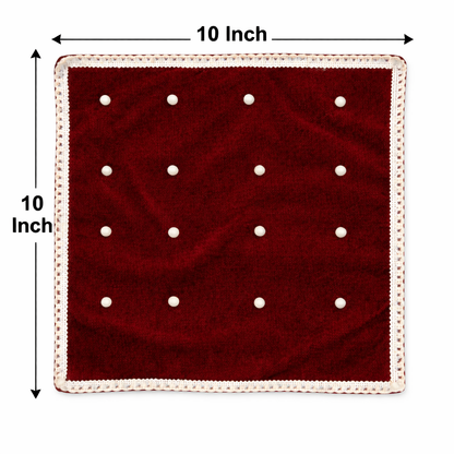 Round Velvet Bedding Set for Laddu Gopal ( Size - 0 to 5 )