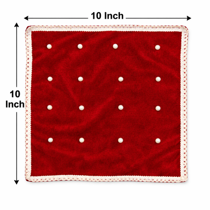 Round Velvet Bedding Set for Laddu Gopal ( Size - 0 to 5 )