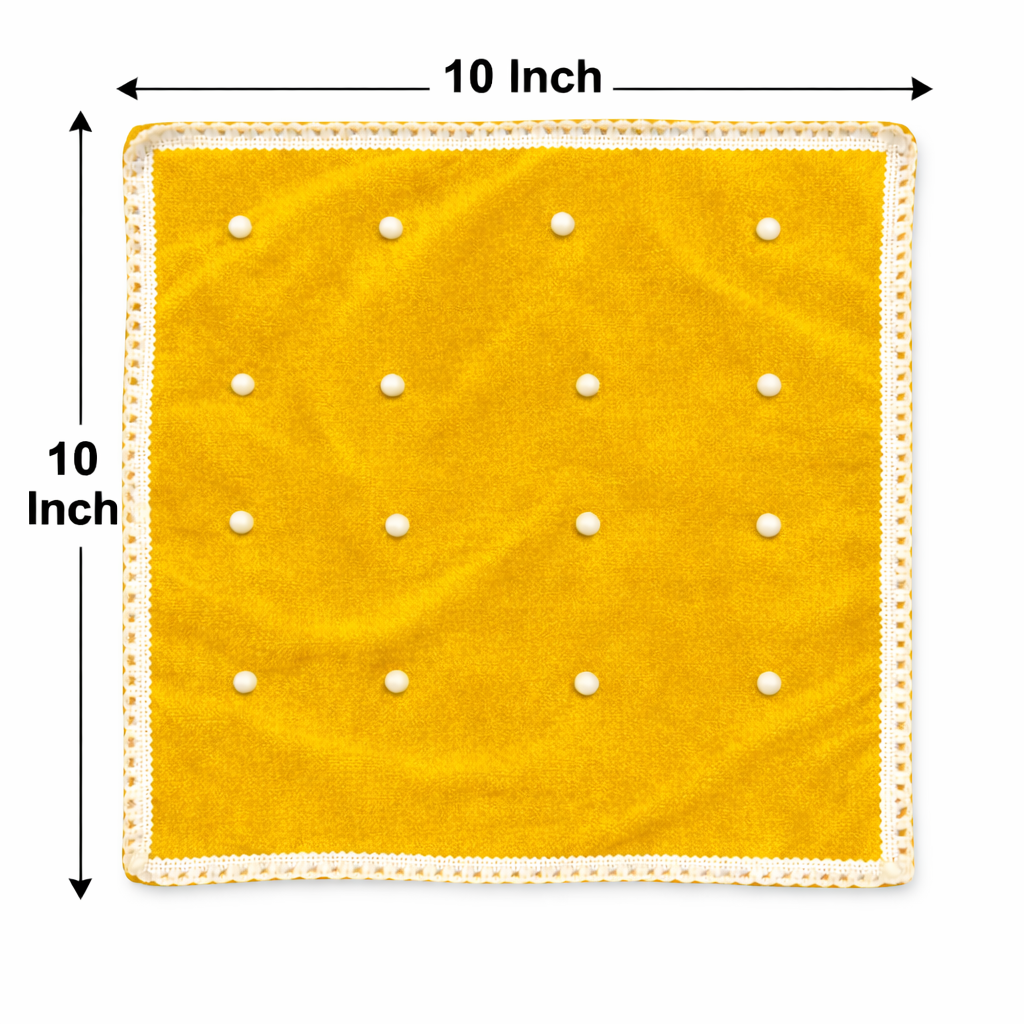 Round Velvet Bedding Set for Laddu Gopal ( Size - 0 to 5 )