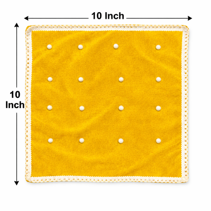 Round Velvet Bedding Set for Laddu Gopal ( Size - 0 to 5 )