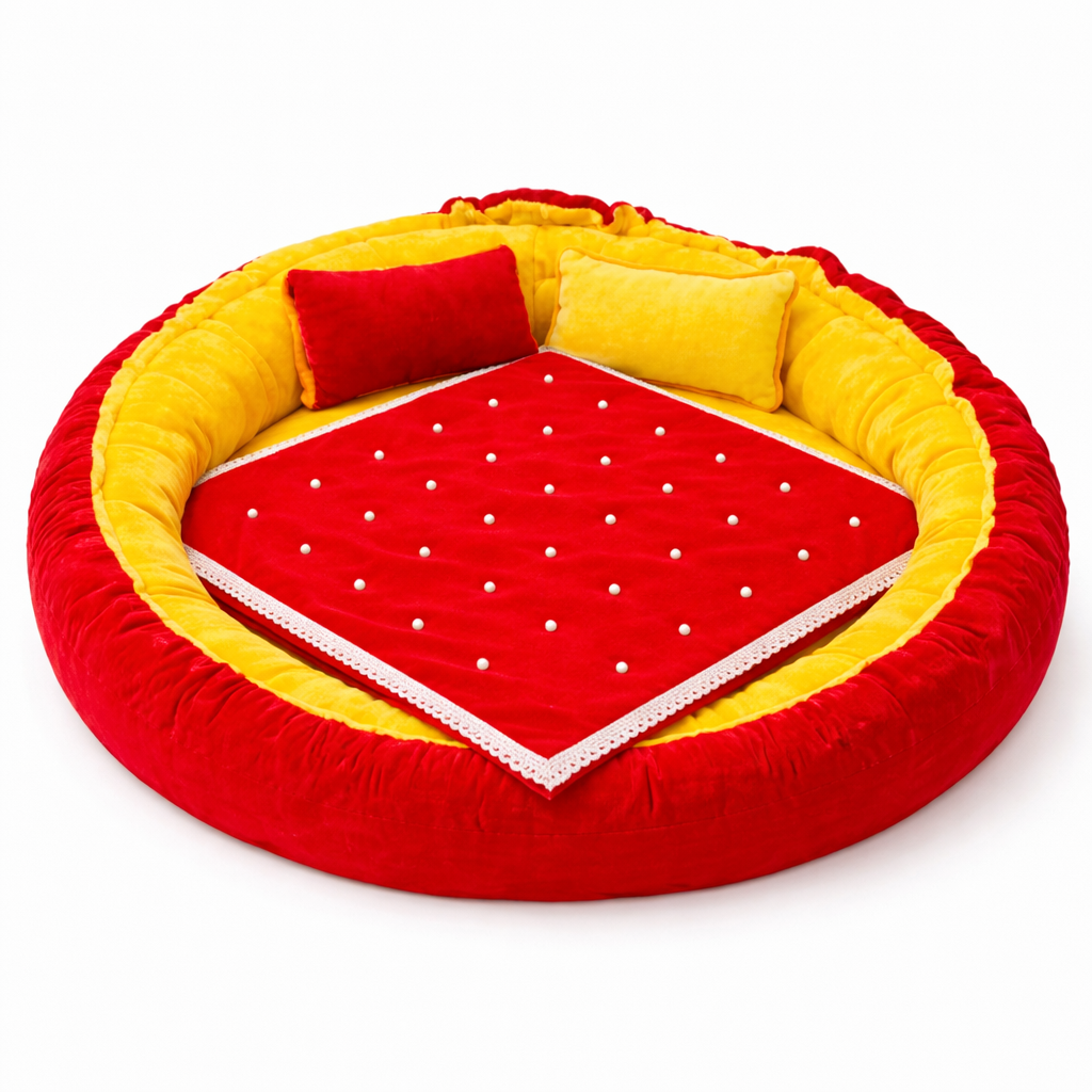 Multi Color Bedding Set For Laddu Gopal ( Size 0 - 5 )