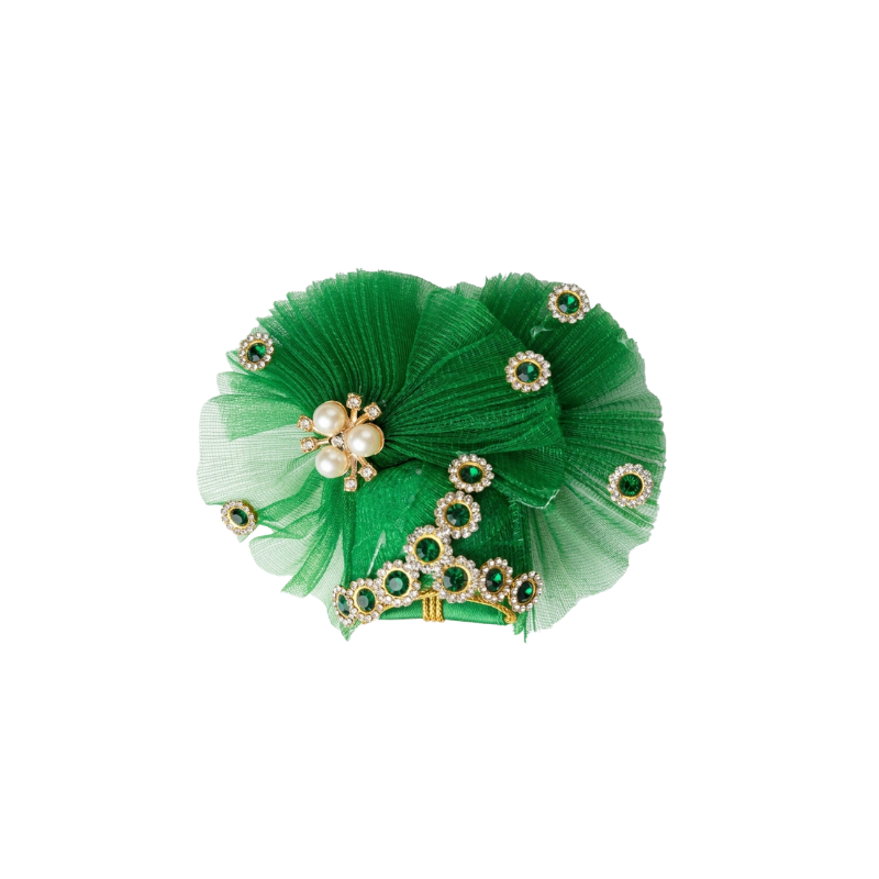 Makdi Moti Hand Work Dress With Matching Mukut For Laddu Gopal ( Size - 4 )