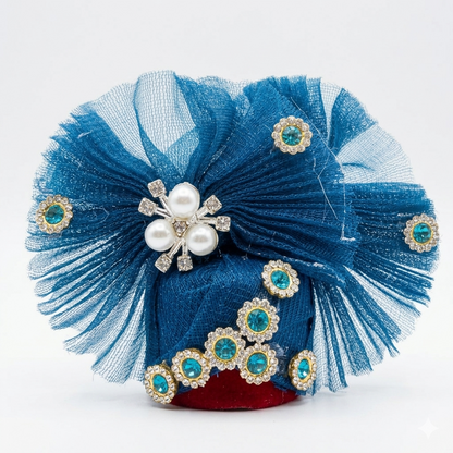 Makdi Moti Hand Work Dress With Matching Mukut For Laddu Gopal ( Size - 4 )