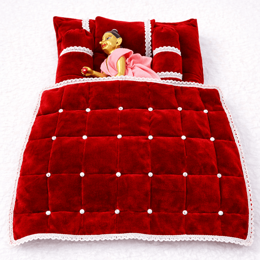 Square Bedding Set for Laddu Gopal ( Size 0 - 5 )